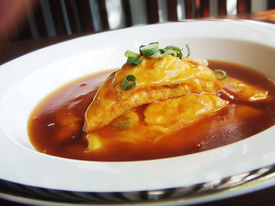 富士市の中国料理ゆあんのカニ玉の画像