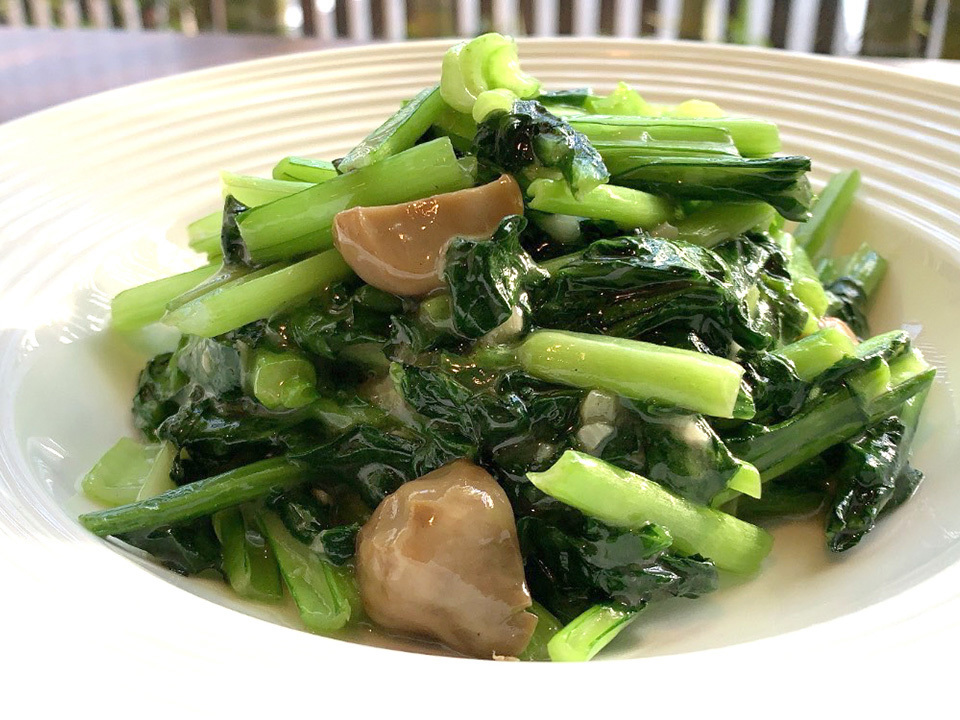 富士市の中国料理ゆあんの青菜のサッパリ塩炒めの画像