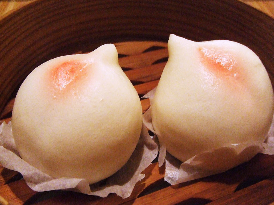 富士市の中国料理ゆあんのちいさな桃まんの画像